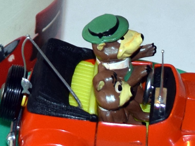 ミニカー MEBE TOYS A-35 YOGI E BOO BOO MEBETOYS Made in Italy YOGI BEAR & BOO BOO Hanna Barbera Car